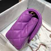 Chanel Mini Flap Bag 17cm purple - 6