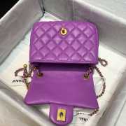 Chanel Mini Flap Bag 17cm purple - 3