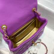 Chanel Mini Flap Bag 17cm purple - 2