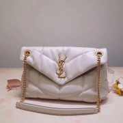 YSL Puffer Bag White 29cm - 1