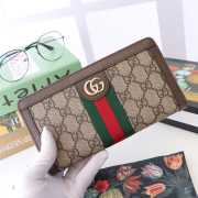 Gucci Ophidia Zip Around Wallet brown - 1