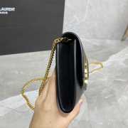 YSL UPTOWN Chain Wallet Black with Gold Hardware - 2