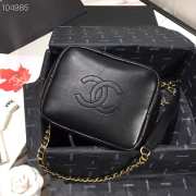 Chanel Lambskin Gold Metal Pink Small Hobo Bag black - 2