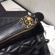 Chanel Lambskin Gold Metal Pink Small Hobo Bag black - 3