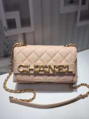 Chanel small flap bag calfskin goldtone metal - 1