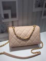 Chanel small flap bag calfskin goldtone metal - 6