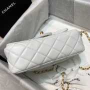 Chanel Flap Bag 20CM White - 6