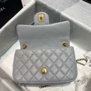 Chanel Flap Bag 20CM Gray - 3