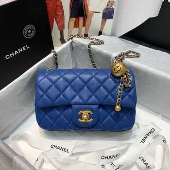 Chanel Flap Bag 20CM Blue