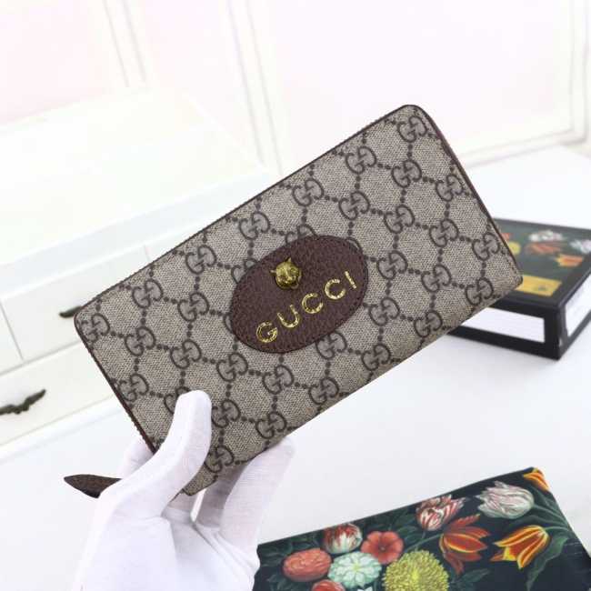 Gucci Vintage GG Supreme zip around wallet 473953 - 1