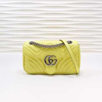 Gucci Marmont matelassé shoulder bag 26cm yellow