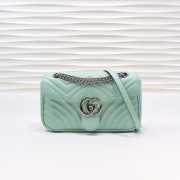 Gucci Marmont matelassé shoulder bag 26cm Green - 1