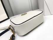 Gucci Marmont Shoulder Bag 447632 White - 3