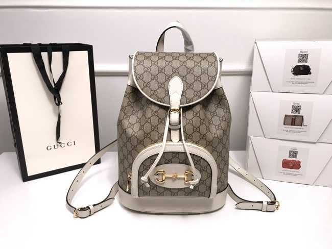 Gucci Horsebit 1955 Backpack White 620849  - 1