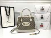 Gucci 1955 Horsebit Top handle bag White - 1