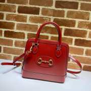 Gucci Horsebit 1955 Handbag Red 25cm - 1