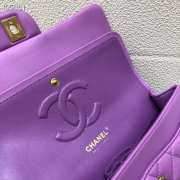 Chanel Lambskin Flap bag 25cm Purple - 6