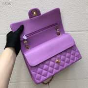 Chanel Lambskin Flap bag 25cm Purple - 3