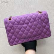 Chanel Lambskin Flap bag 25cm Purple - 5