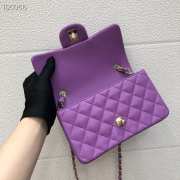 Chanel Caviar Flap bag 20cm Purple - 5