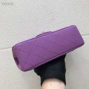 Chanel Caviar Flap bag 20cm Purple - 4