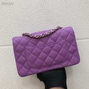 Chanel Caviar Flap bag 20cm Purple - 2