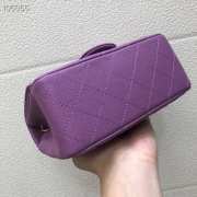 Chanel Caviar Flap bag 17cm Purple - 2