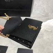 YSL Saint Laurent Cassandra Clasp Bag Caviar - 6