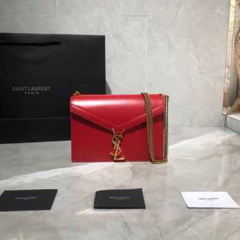 YSL Saint Laurent Cassandra Clasp Bag Red