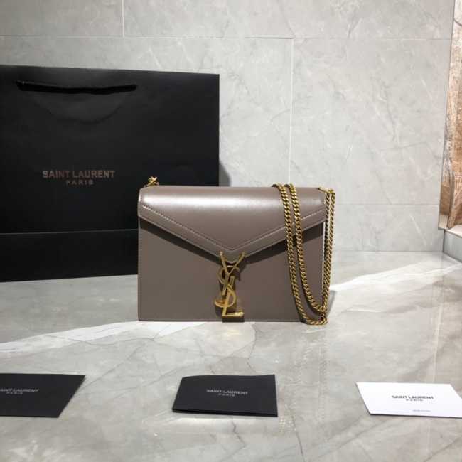 YSL Saint Laurent Cassandra Clasp Bag khaki - 1