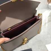 YSL Saint Laurent Cassandra Clasp Bag khaki - 4