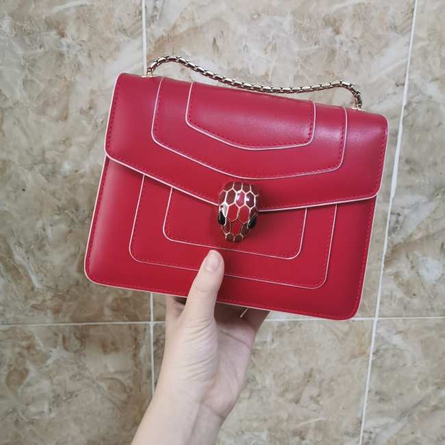 Bvlgari Serpenti in Love Bag 20cm red - 1