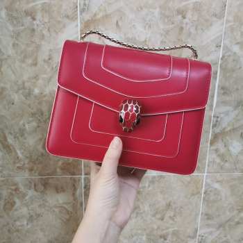 Bvlgari Serpenti in Love Bag 20cm red