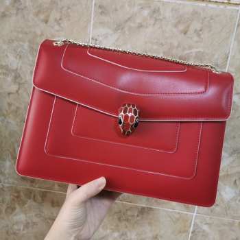 Bvlgari Serpenti in Love Bag 27cm red