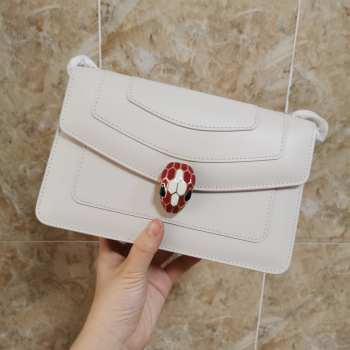 Bvlgari Serpenti in Love Bag 22cm white