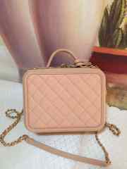 Chanel Medium Caviar Vanity Bag 21cm Pink - 2