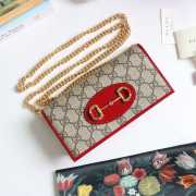 Gucci Horsebit 1955 Wallet On Chain Red - 1