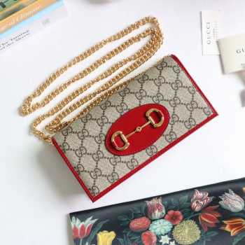 Gucci Horsebit 1955 Wallet On Chain Red