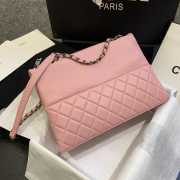 Chanel Caviar Handbag Pink 32cm - 6