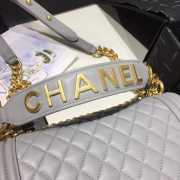 Chanel Leboy Bag Lambskin Gray 25cm - 2