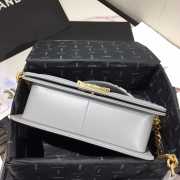 Chanel Leboy Bag Lambskin Gray 25cm - 4