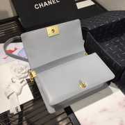 Chanel Leboy Bag Lambskin Gray 25cm - 5