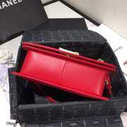 Chanel Leboy Bag Lambskin Red 25cm - 2