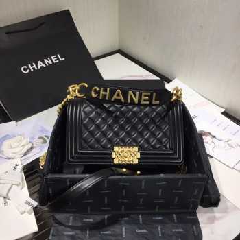 Chanel Leboy Bag Lambskin Black 25cm