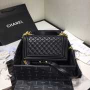 Chanel Leboy Bag Lambskin Black 25cm - 3