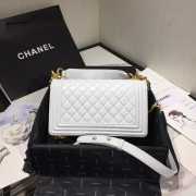 Chanel Leboy Bag Lambskin White 25cm - 5