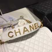 Chanel Leboy Bag Lambskin White 25cm - 2