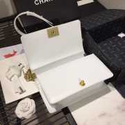 Chanel Leboy Bag Lambskin White 25cm - 3