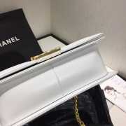 Chanel Leboy Bag Lambskin White 25cm - 6