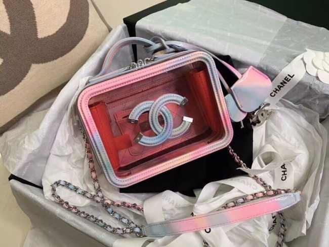 Chanel Filigree Vanity Case PVC 17cm - 1